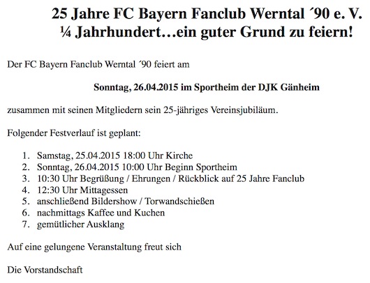 FCB Fanclub I 150426 25-Jahr-Feier