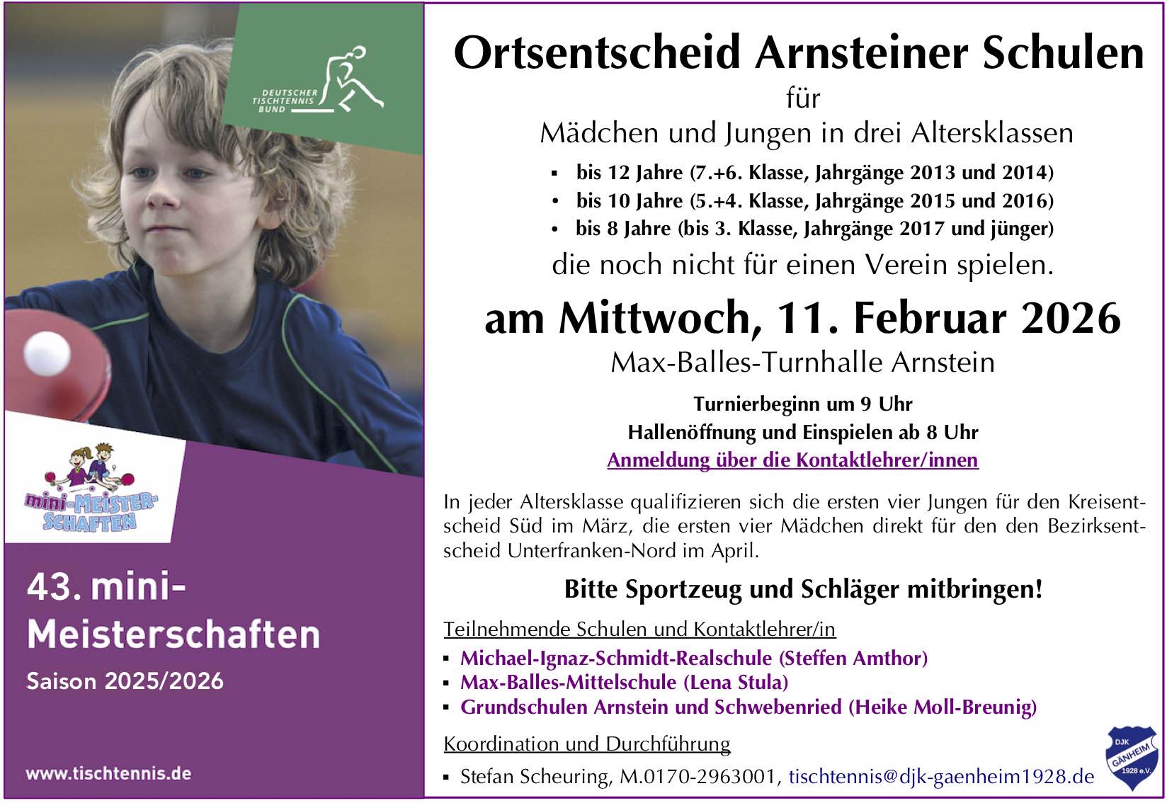 mini 43 Arnsteiner Schulen I 250731 -ST Einladung