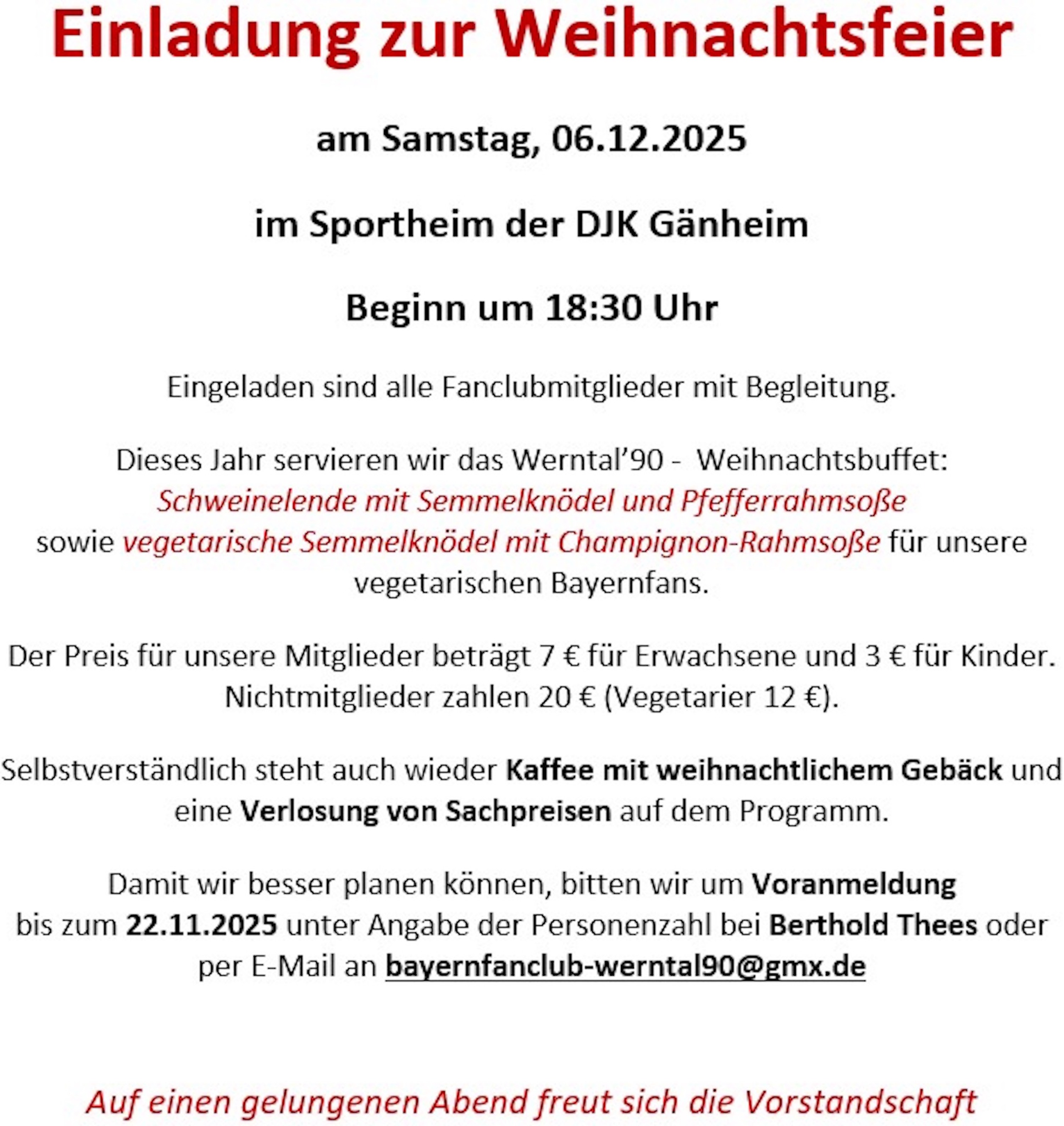 FCB I 251206 Weihnachtsfeier